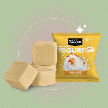 Kit Cat Treat Freeze Dried Yogurt Yums Egg Yolk 10 pcs